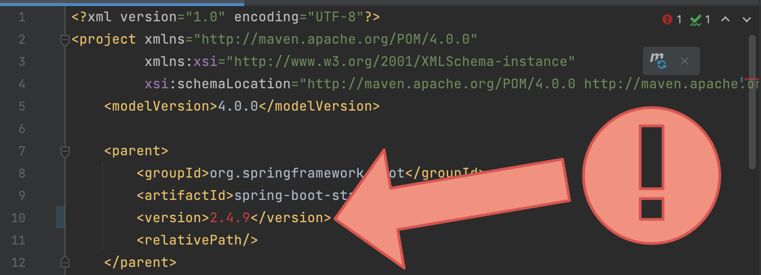 IntelliJ org.springframework.boot:spring-boot-starter-parent not found